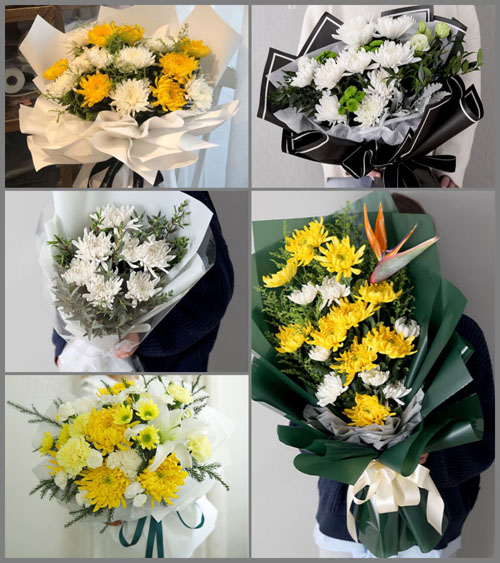 安徽芜湖市无为县鹤毛乡岳山村白事花束代送